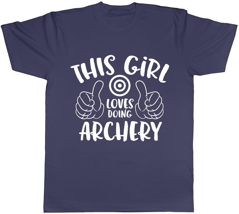 This Girl Loves Doing Archery Unisexs Unisexs Ladies Unisex TShirt