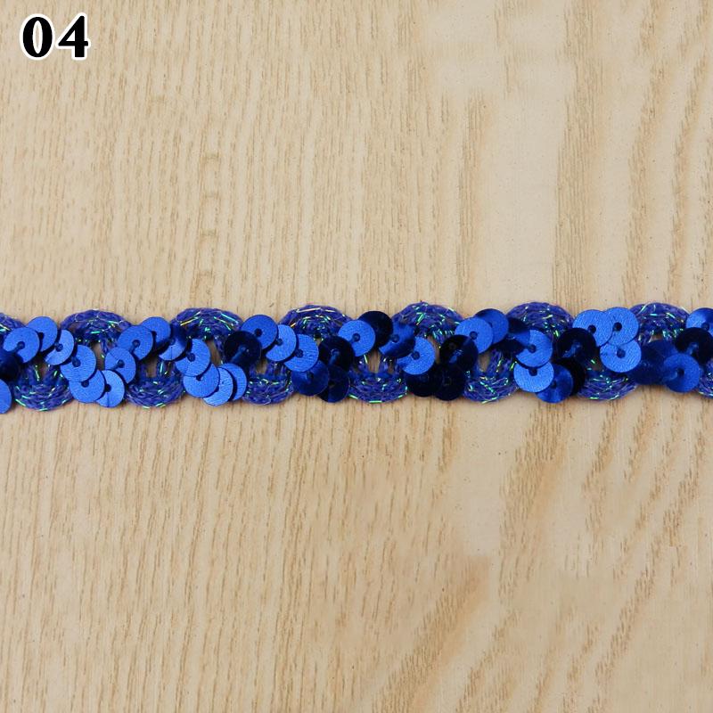 11 Meter Sequin Lace Trim Fabric Glitter Ribbon For Stage Performance Garments Hat Sewing Decor DIY Handmade Craft Accessories