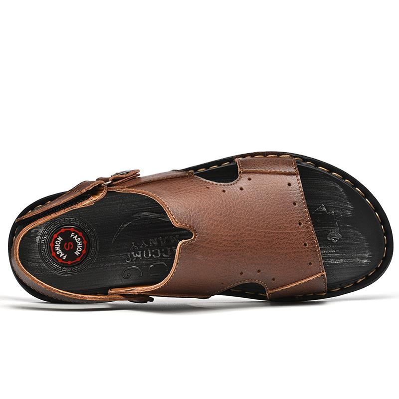 Hot selling Mens Beach Sandals Open Toe Non-slip Men Slippers Classic Fashionable and versatile outdoor travel walking sandals