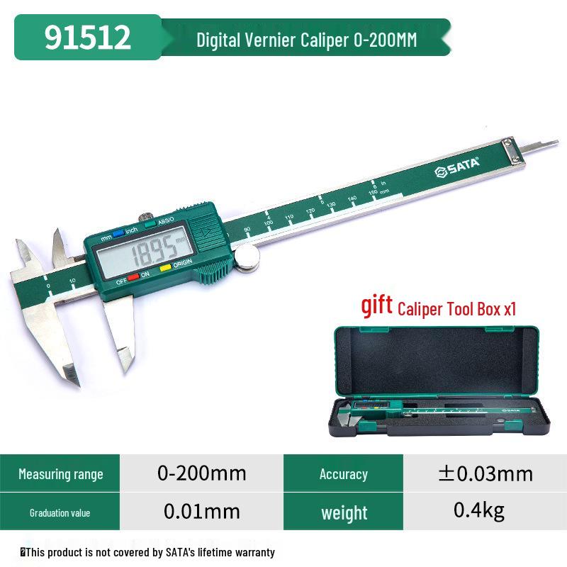SATA Stainless Steel Dial Caliper - Mechanical Measuring Tool