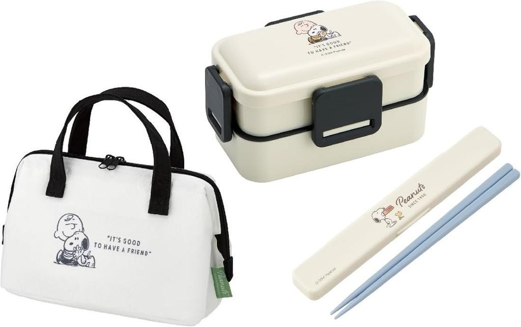 Skater PEANUTS Dishwasher Fluffy Lunch 600ml Lunch Chopsticks and Chopstick Case Insulated Lunch Clasp Peanuts Tight Lock Lunch Set Badge,