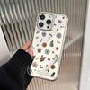 Fresh Flower Electroplated iPhone 15 Pro Max/14 Mirror Hard Shell Case