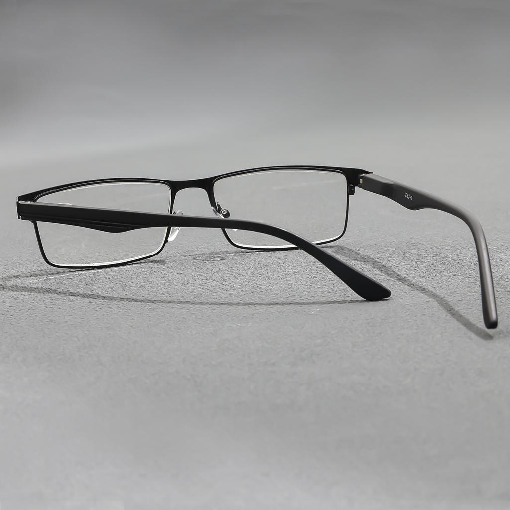 For Male KROKODIL Classic Reading Eyewear Female Alloy Metal Frame Blue Light Blocking Retro Presbyopic Eyewear