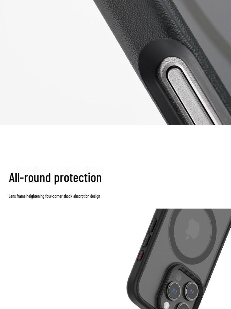 Matte Magnetic Anti-Drop Phone Case with Stand for iPhone 17 Pro Max