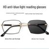Men's Smart Photochromic Anti-Blue Light Reading Glasses: Fashionable Two-in-One Design, Can Also Be Used As Sunglasses