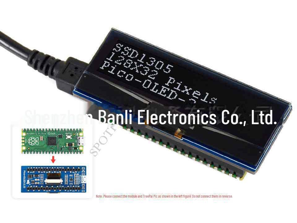 Raspberry Pi Pico 2.23" OLED Display Module, 128x32 Pixels