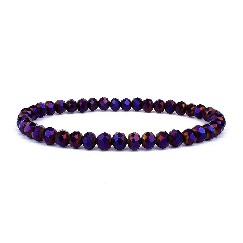 Mini Geslepen Kristal Armband Dames Luxe Kralen Dames Armband Mode 6/8mm 41kleur Kristallen Kralen Armband Vriendschap Sieraden