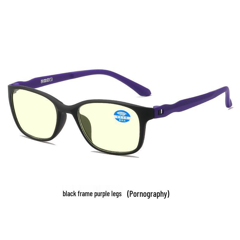 Ultra-light Auto-Adjusting Anti-Blue Light Reading Glasses with Night Vision for Men and Women, Black Tech.