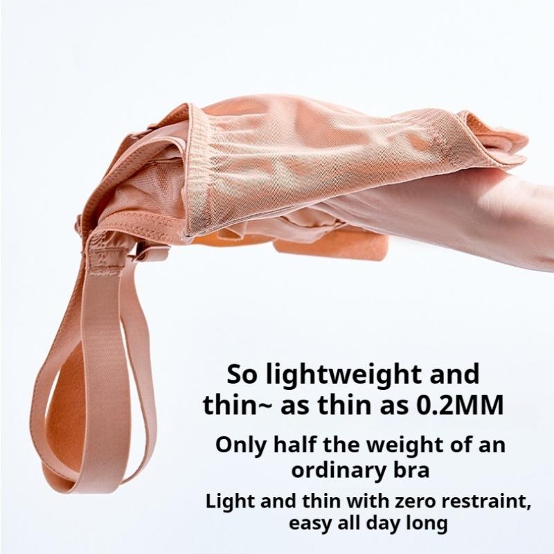 Spodní prádlo velkých velikostí pro ženy s velkými prsy, malá velikost proti povisání, nařasená prodyšná síťovina, velký košíček, podprsenka pro 200 catties