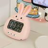 Digital Kitchen Timer Cute Bunny Magnetic Precise Easy Operation Clear Alarm Cooking Timer for Family School Office