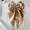 Woman Girls New Bowknot Streamer Hairpin Chiffon Ribbon Barrette Bow Back Head Spring Clip Headwear Fashion Hair Accessories