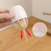 Egg Magnet Toothpick Box Kitchen Restaurant Toothpick Storage Container Nordic Portable Toothpick Jar Refrigerator Sticker Decor