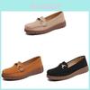 Solid Color Shoes With Suede Upper And Soft Rubber Sole For Casual Summer Wear