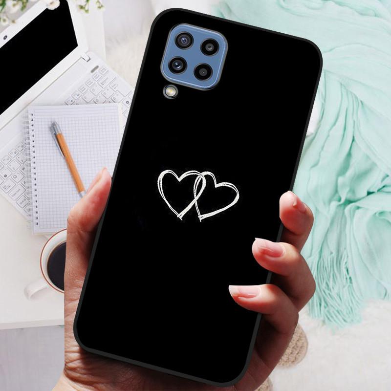 For Samsung M32 Case SM-M325F TPU Luxury Soft Fashion Silicone Phone Case For Samsung Galaxy M32 Coque Back Cover Fundas Shell