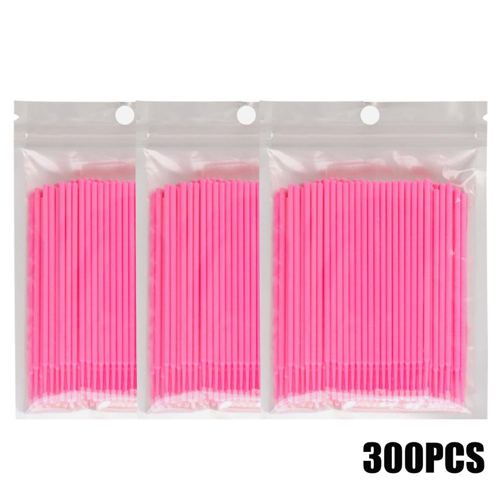 300pcs Disposable MicroBrush Eyelash Cleaning Brush Lash Extension Individua Tool For Eyelashes Removing Swab Micro Brushes