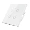Bingoelec New Arrivals Neutral &Live Wire Alexa Tuya App Wifi Smart Touch Switch Wall Switch