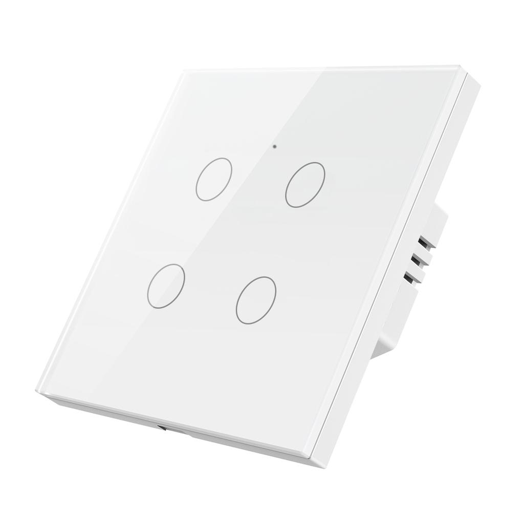 Bingoelec New Arrivals Neutral &Live Wire Alexa Tuya App Wifi Smart Touch Switch Wall Switch