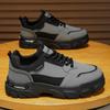 Men Outdoor Work Shoes 2026 Autumn Winter New Waterproof Non Slip Platform Sneakers Fashion Vintage Height Increase Casual Shoes