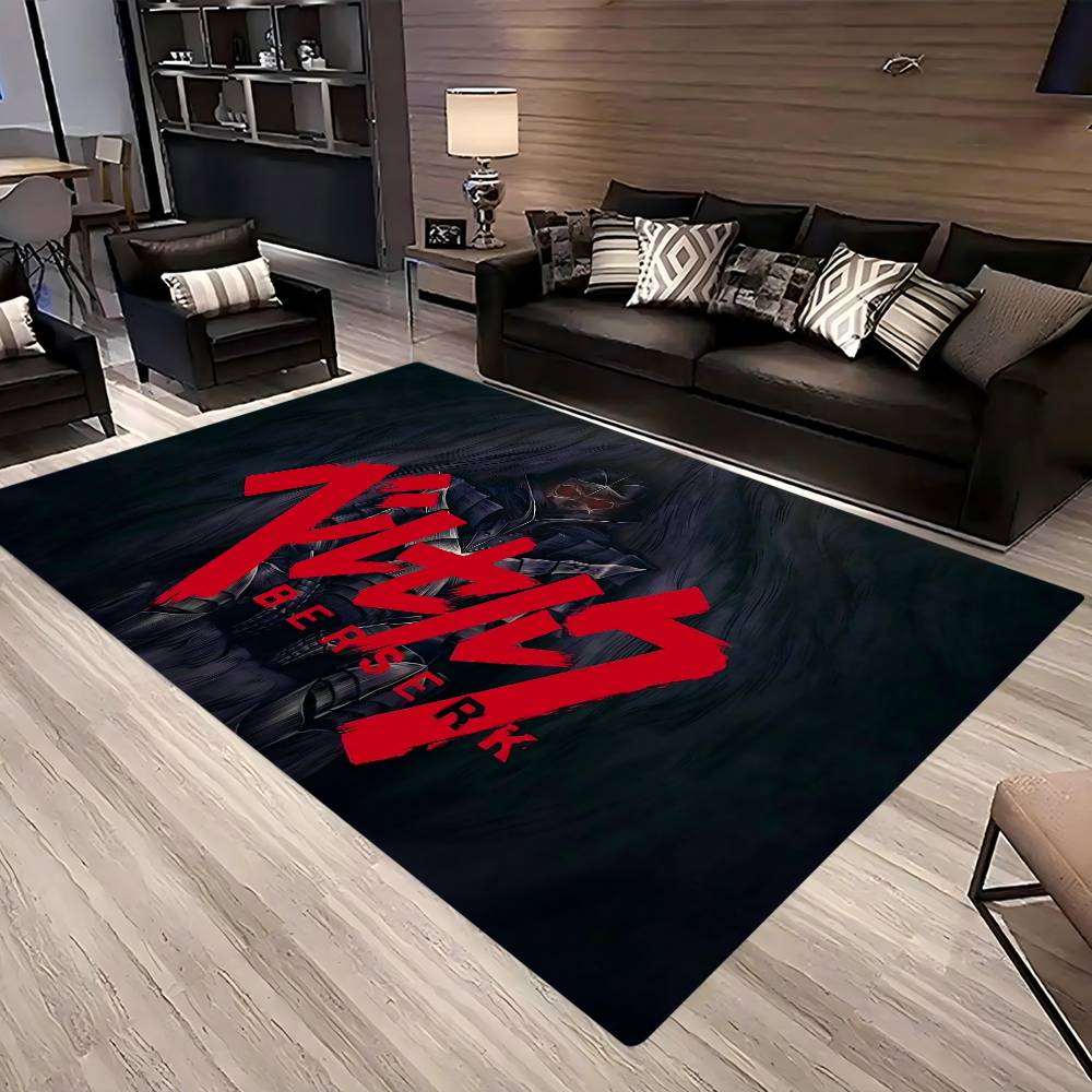 BERSERK Door Mat Washable Non-Slip Living Room Sofa Chairs Area Mat Kitchen Doormat Area Rug