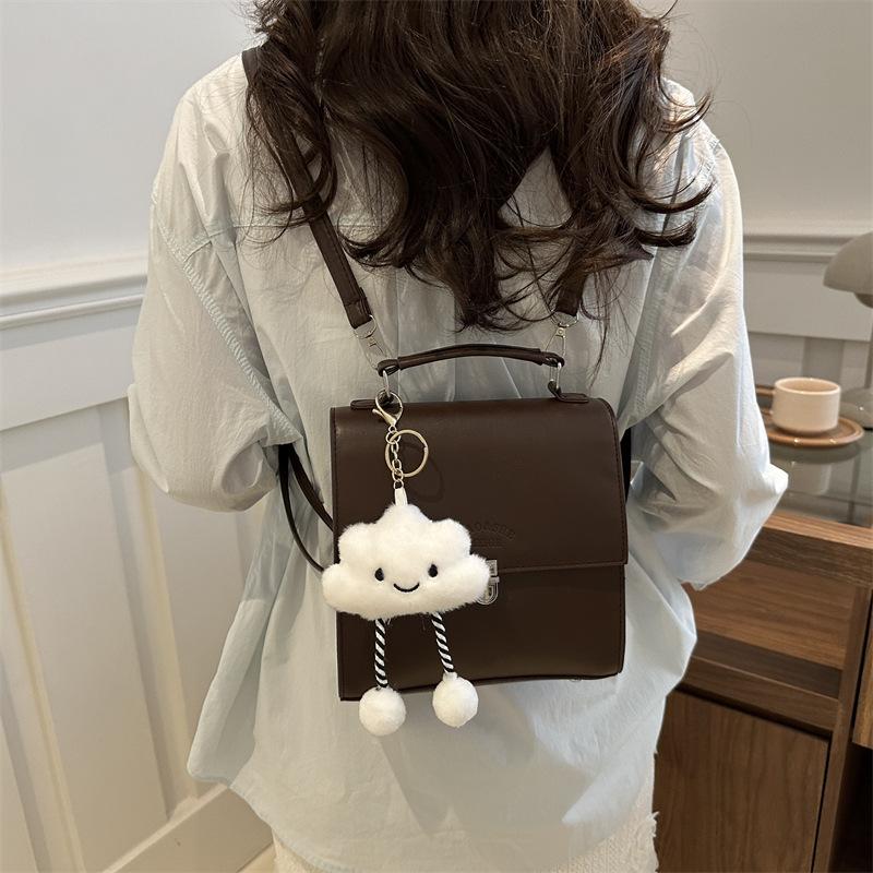 College Style Backpack for Women New Style Niche Backpack for Commuting Trendy and Beautiful Casual Crossbody Handheld Backpack