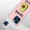 Cartoon Fruit Avocado Case Phone Cover for Apple iphone 16 15 14 13 12 Mini 11 Pro Max 16E X XS XR 7 Plus 8 + SE 2020 Trend Fund