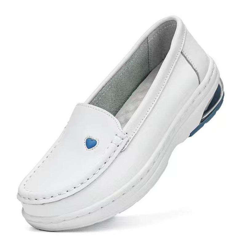 Medical care work shoes Hospital professional nurse shoes Leather platform sole single shoes Non-slip comfortable breathable soft sole nurse shoes
