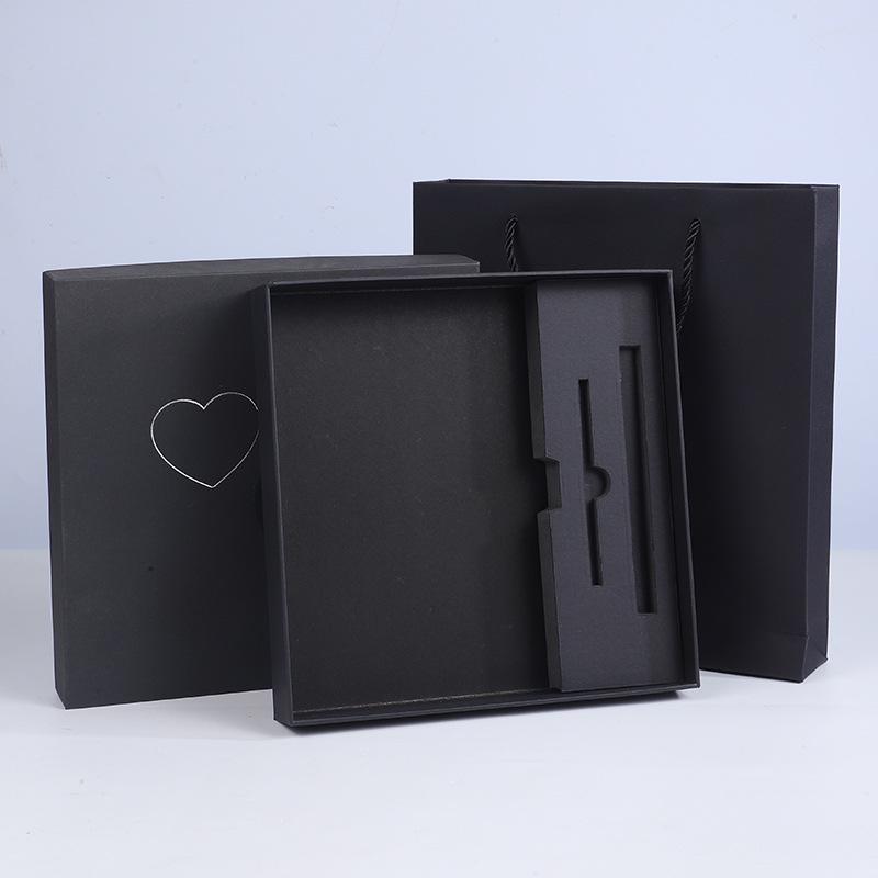 Vintage Kraft Notebook & Pen Gift Set with Customizable Logo Box