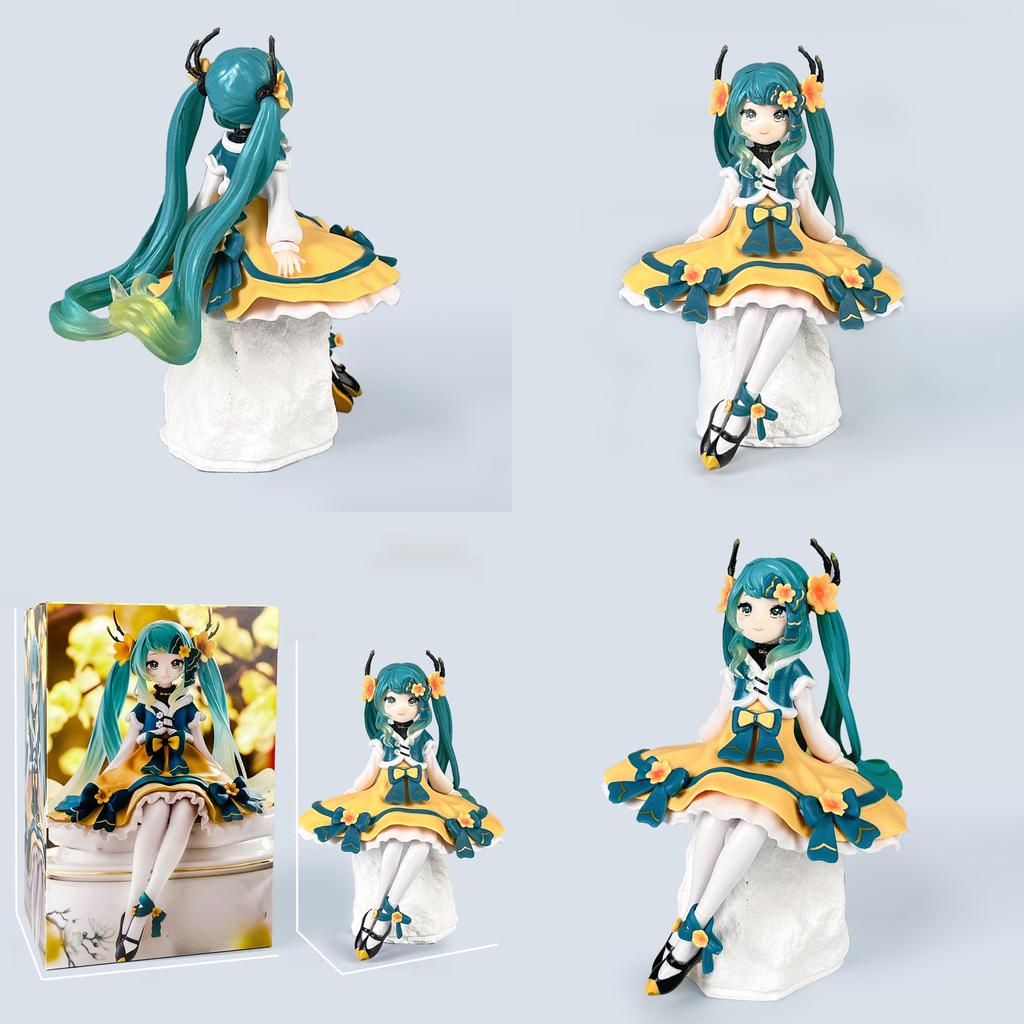 Hatsune Miku 3d Pvc Anime Figurine With Assembly For Home Decor And Gift