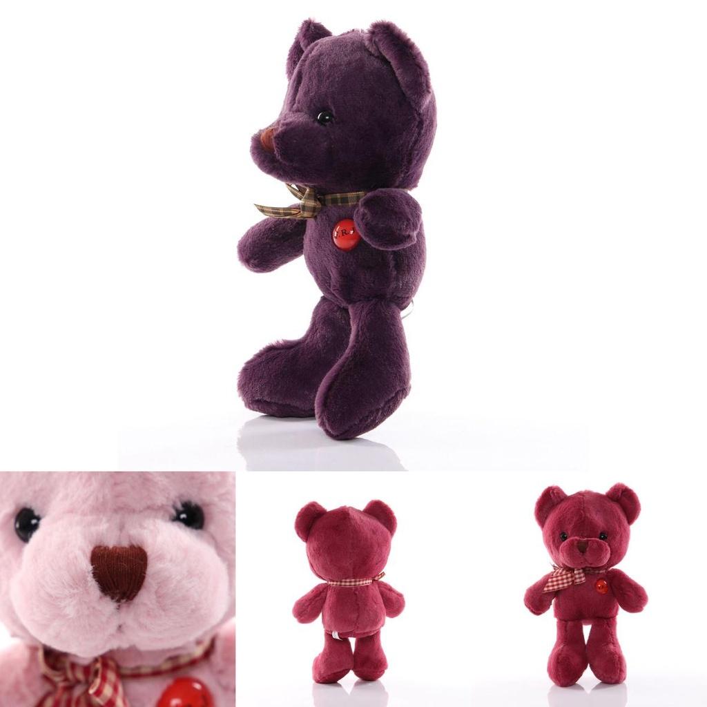 Colorful 25cm Anime Teddy Bear Plush Doll Soft Cute Comfortable Gift For Birthday More!