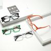 Neutral Color Matching Reading Glasses Amazon Women'S Simple Large-Frame Cat Eye Presbyopia Glasses