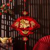 Handmade New Year Fu Character Pendants Flocking Red Fu Hanging Ornament  Spring Festival