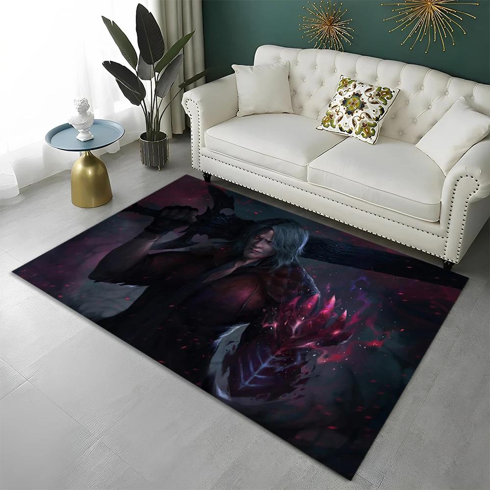 DMC Game D-Devil May Cry Gamer Carpet Rug for Home Living Room Bedroom Sofa Doormat Decor,kid play Area Rug Non-slip Floor Mat