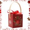 Christmas Treat Boxes Christmas Festive Cookie Containers Cardboard Bakery Boxes Christmas Favor Accessories With Window