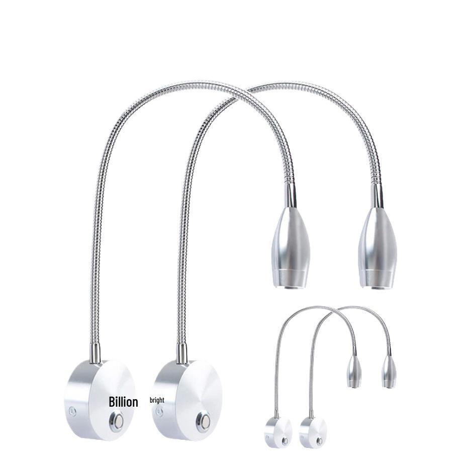 Smart Touch LED Gooseneck Wall Light with Stepless Dimming & Eye Protection