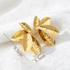 Metal Flower Stud Earrings Women's High Sense Irregular Temperament Petal Earrings