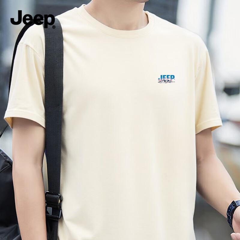 JEEP Men s Pure Cotton Short Sleeve T-Shirt 2XL