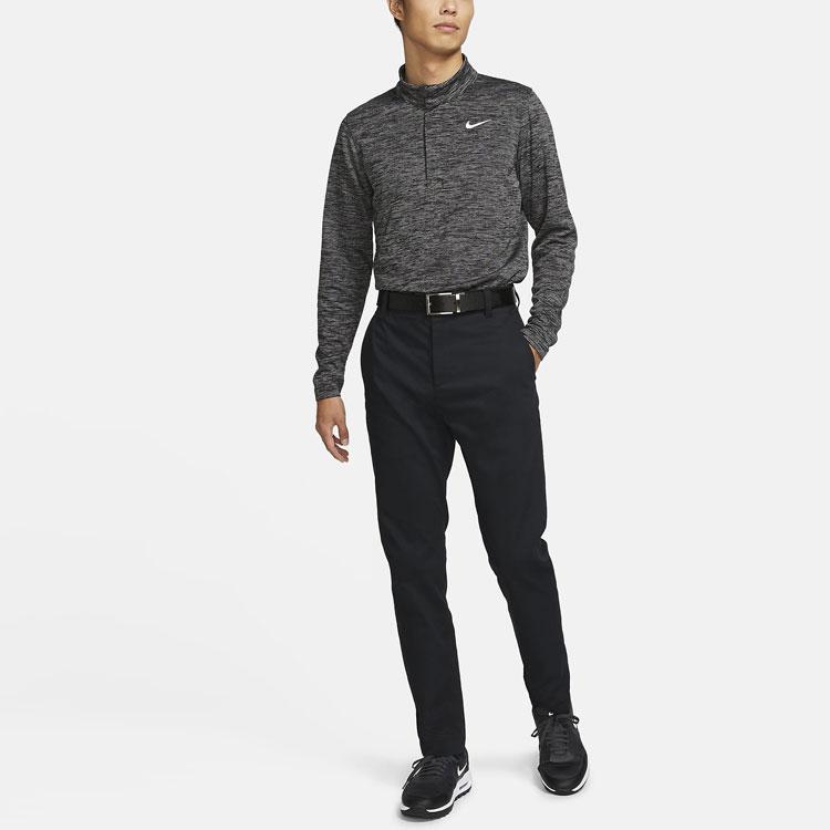 Nike Dri-Fit UV Slim-Fit Solid Color Golf Long Casual Pants Men Bottoms Black DA4131-010