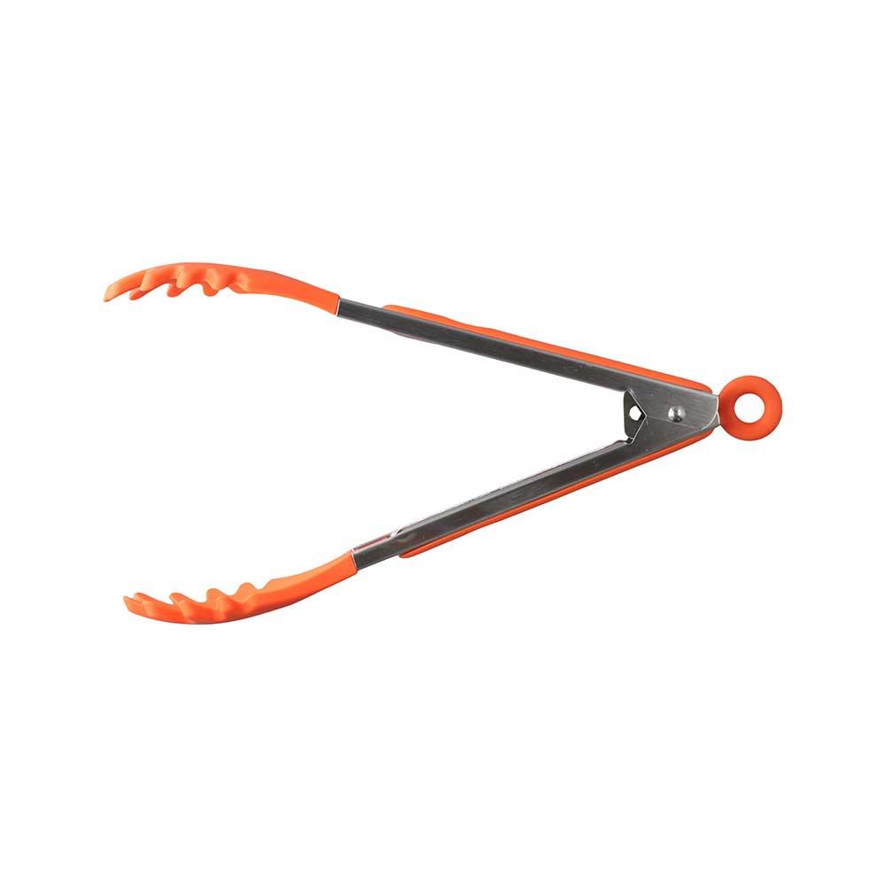 Stainless Steel Handle Non-Slip Silicone Food Serving Tongs Noodles Clamp BBQ Clips Pasta Tools