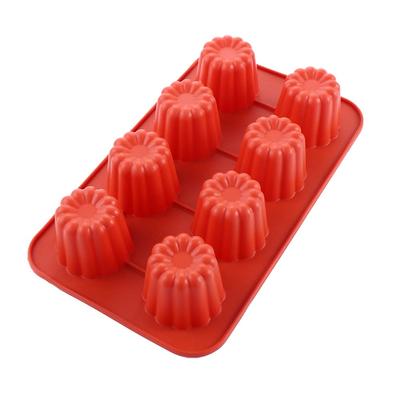 Dessert 8/18 Cavities Non-Stick French Muffin Cannele Mold Soap Mould Baking Tool Candle Making Tools