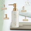Ceramic Shampoo Dispenser for Bathroom (250 Ml) - Handwash Dispenser Bottle with Pump for Kitchen - Liquid Soap Dispenser for Wash Basin