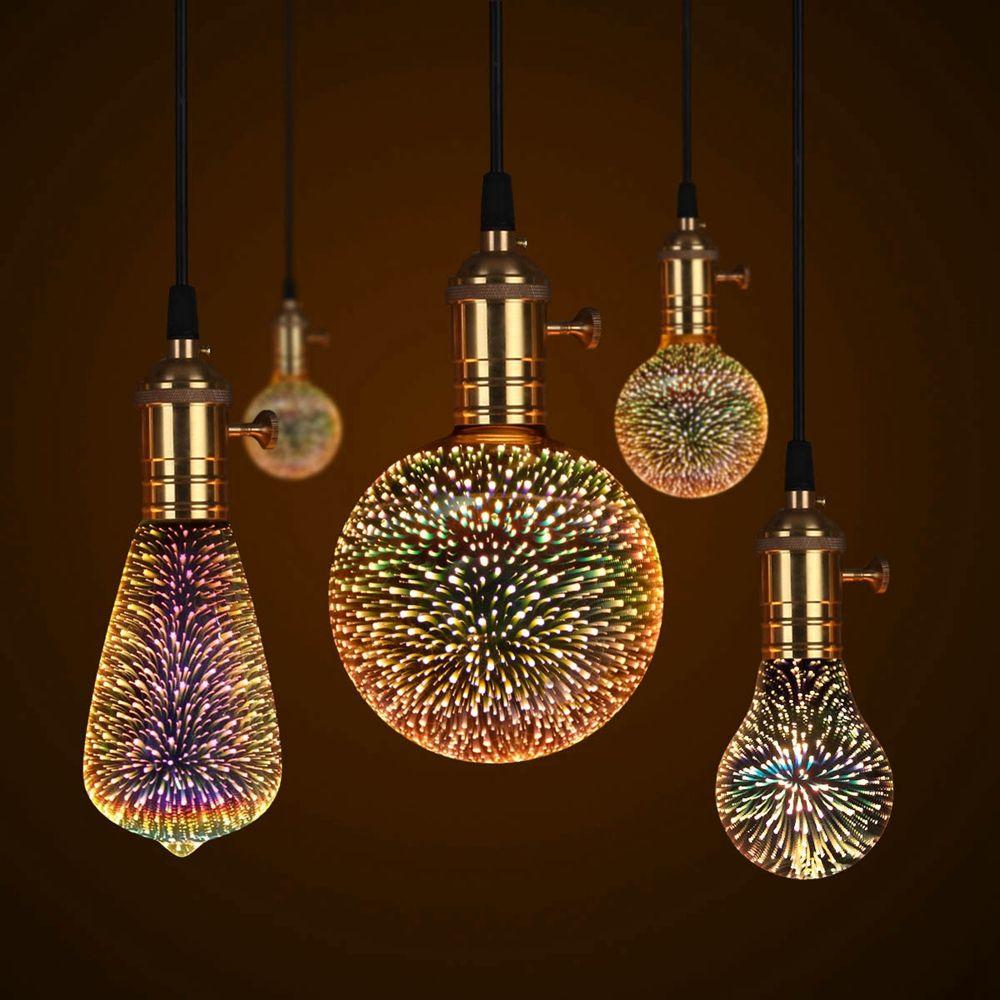 Design Bar Restaurant 3D Festive Atmosphere Fireworks Lamp Night Light LED Light Decoration Bulb