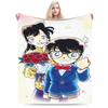 Shinichi Und Ran Warm Soft Blanket Students Plush Bedding Throws Print Couch Chair Flannel Bedspread Sofa Bed Cover