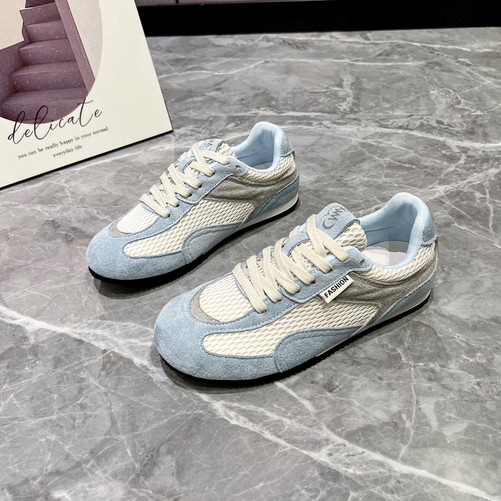 2025 New Mesh Breathable Soft-soled German Training Shoes Women's Soft-soled Forrest Gump Shoes Early Autumn New Casual Sports Shoes