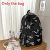 Simple Capacity Large Backpack With Butterfly And Letter Print Design For Daily