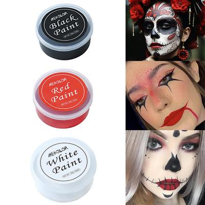 30G Face Body Paint High Pigment Vermelho Preto Pintura Creme Crianças Adultos Halloween Festa de Natal Cosplay Palhaço SFX Maquiagem Tinta