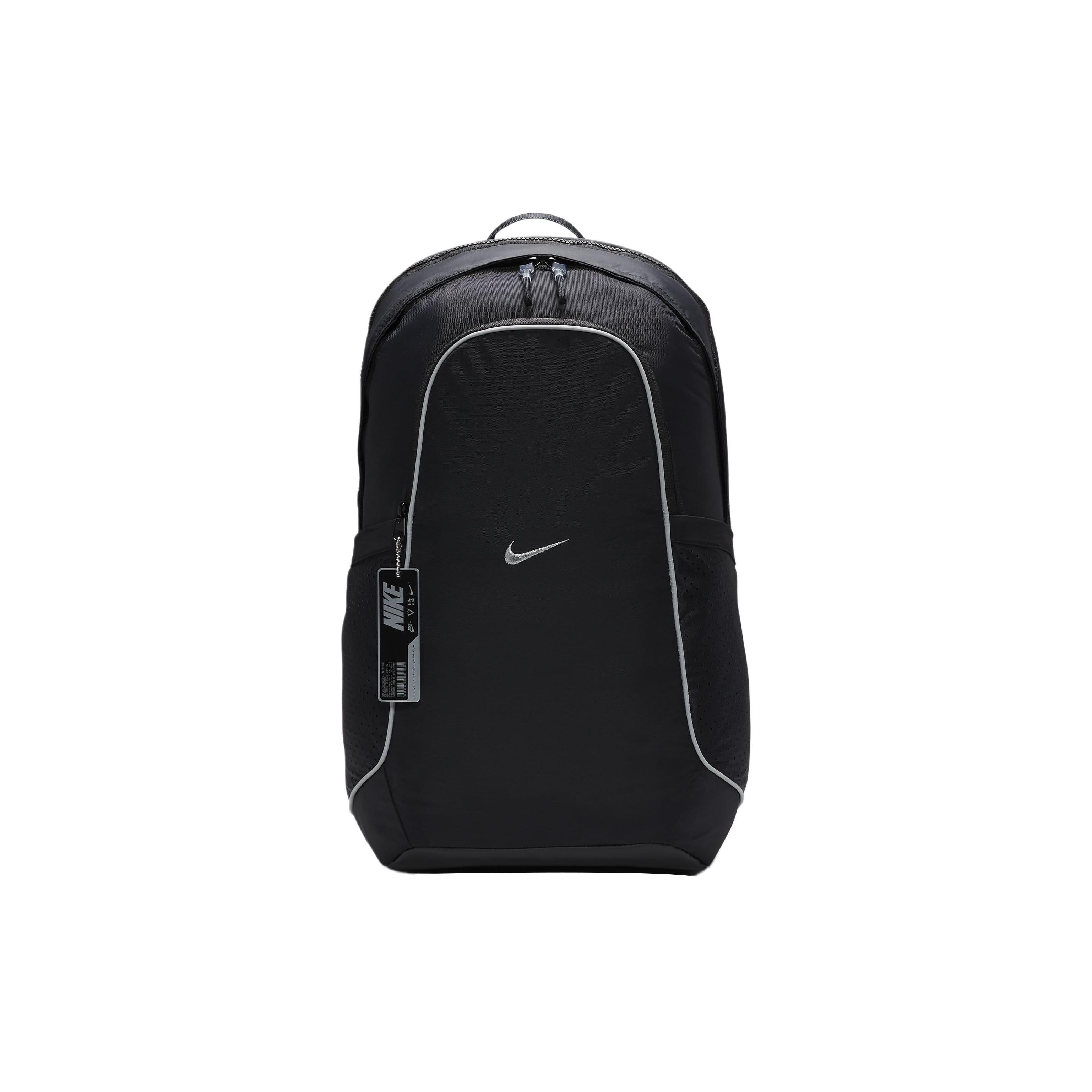 

Новый нейлоновый рюкзак Nike обычного размера для мужчин, черный и металлик серебристый FB2849010 30.5*15.2*50.8CM