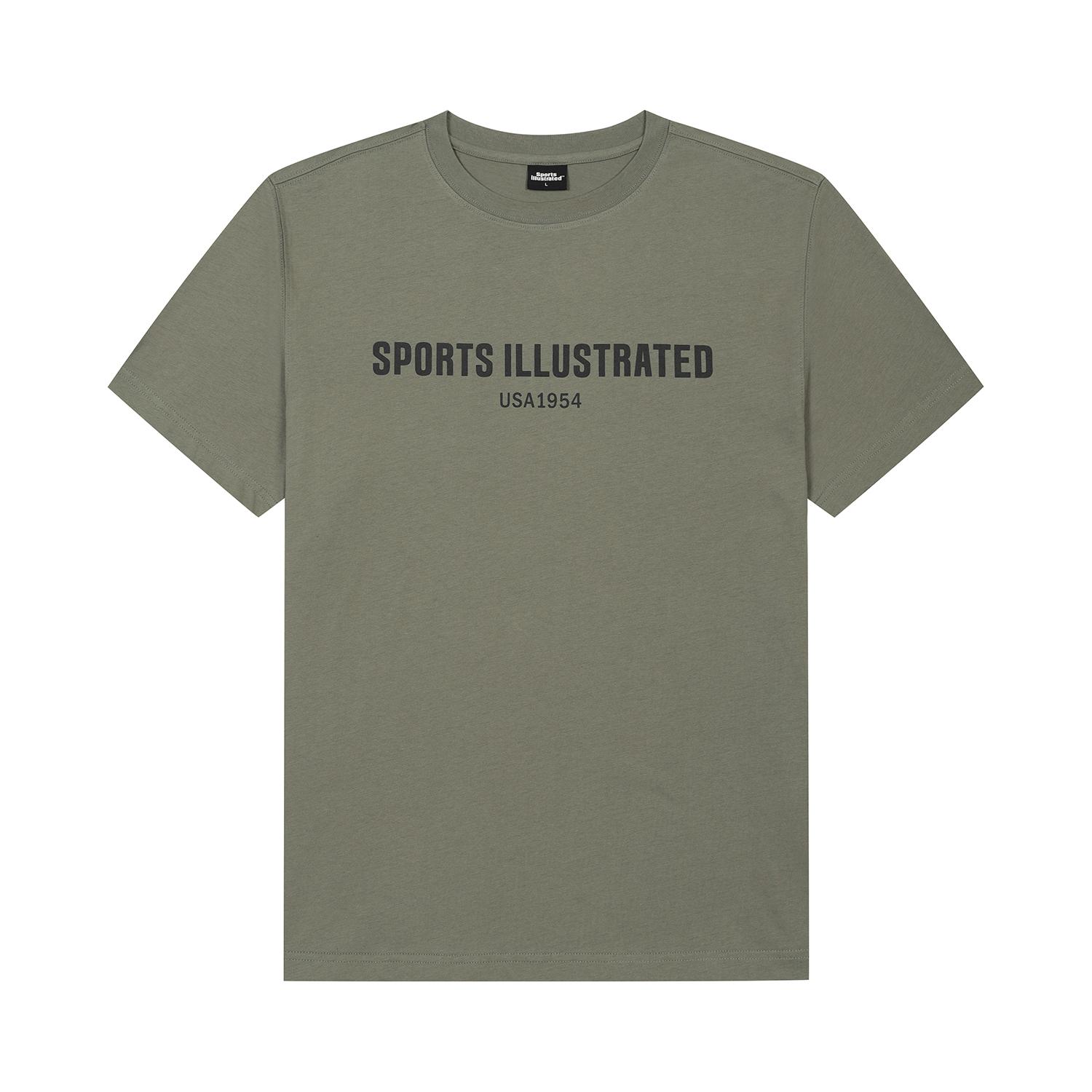 Sports Illustrated Basic Logo Round T-Shirt (Khaki) Xl