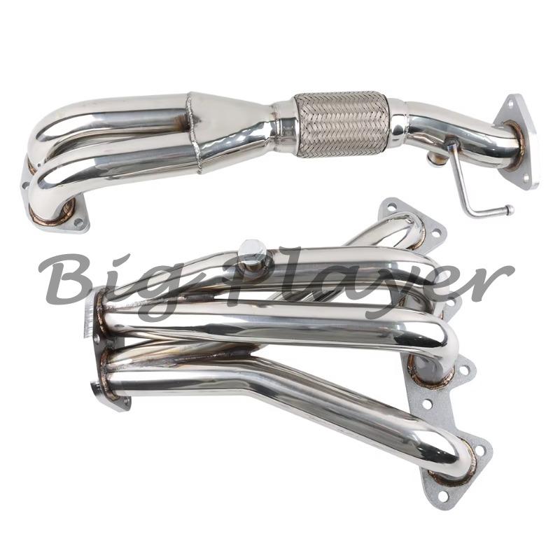 For Stainless Racing Manifold Header Exhaust For Honda Accord98-02 LS4;Combo 1998-2002 For Honda Accord F23 DX LX EX L4 2.3L