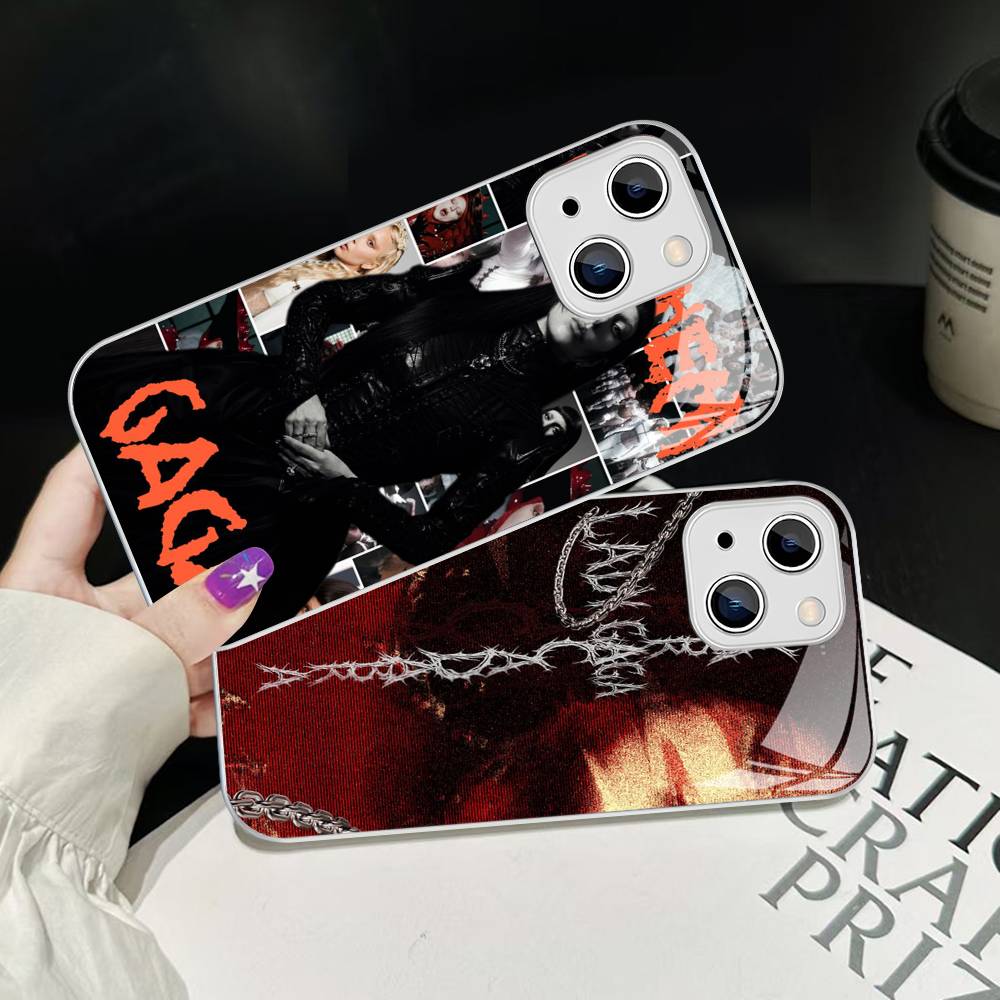 Lady Gaga Ablums For IPhone 14 13 12 Mini 11 Pro XS Max X XR 14 Plus Tempered Glass Cover