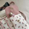 Women Floral Backpack Stylish Laptop Backpack Large Capacity Students School Bag Multi-pockets Adjustable Strap Nylon Backpack